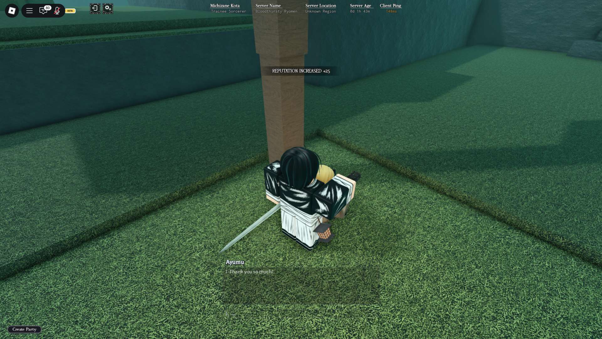 Side quests NPC in the Heian Roblox experience.