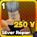 Silver Rapier unit in Anime Rangers X Roblox experience
