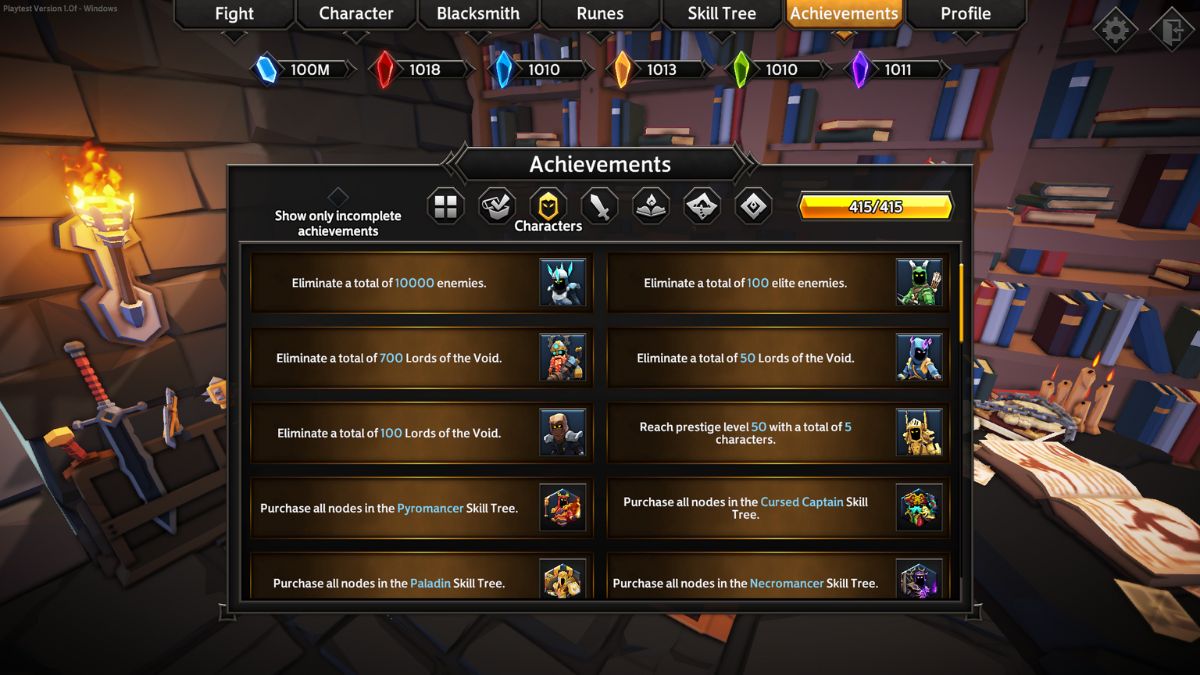 All Achievements in Soulstone Survivors