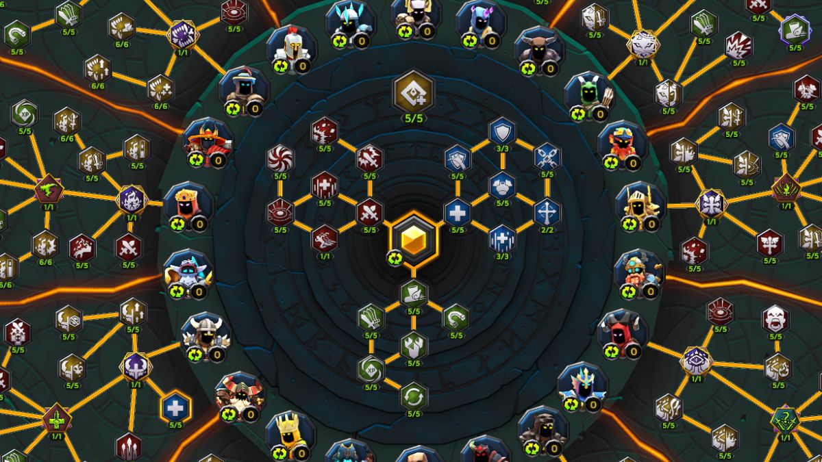 Skill tree in Soulstone Survivors