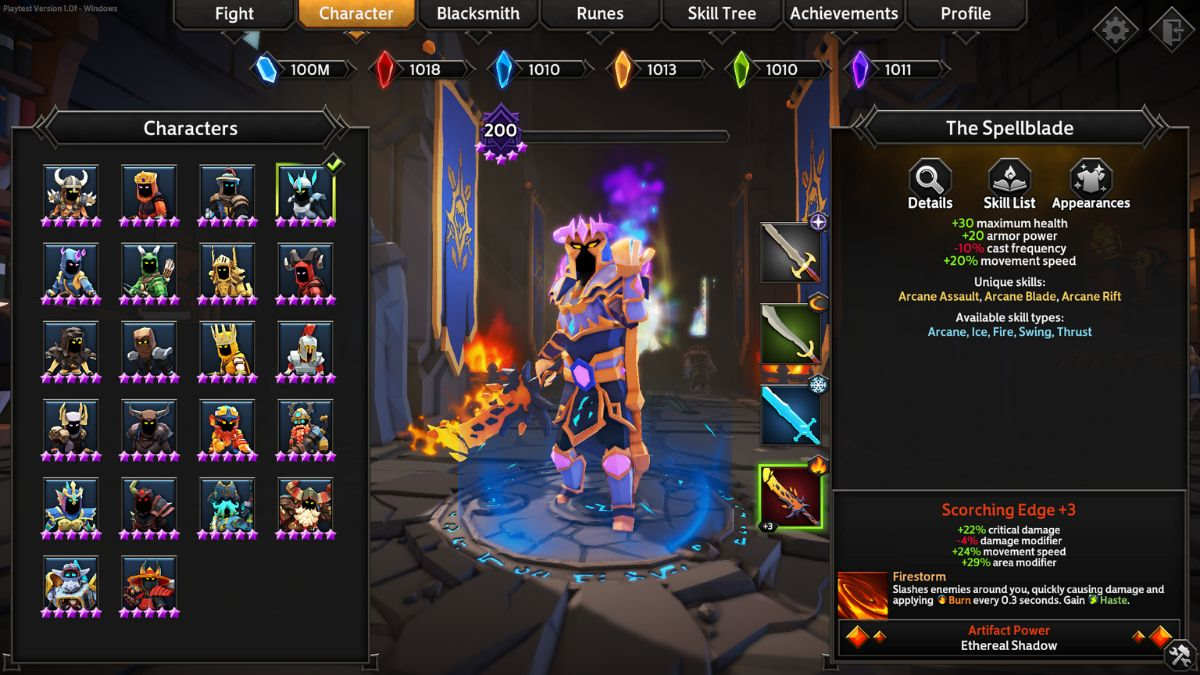 The Spellblade from Soulstone Survivors
