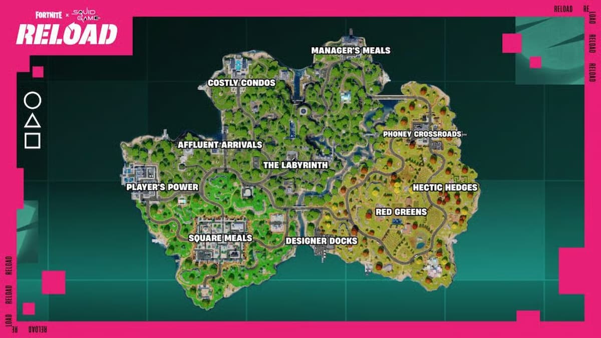Fortnite Squid Game map