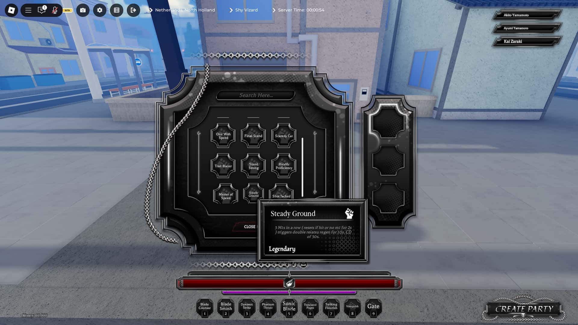 How talents work in the Paradox Roblox experience.