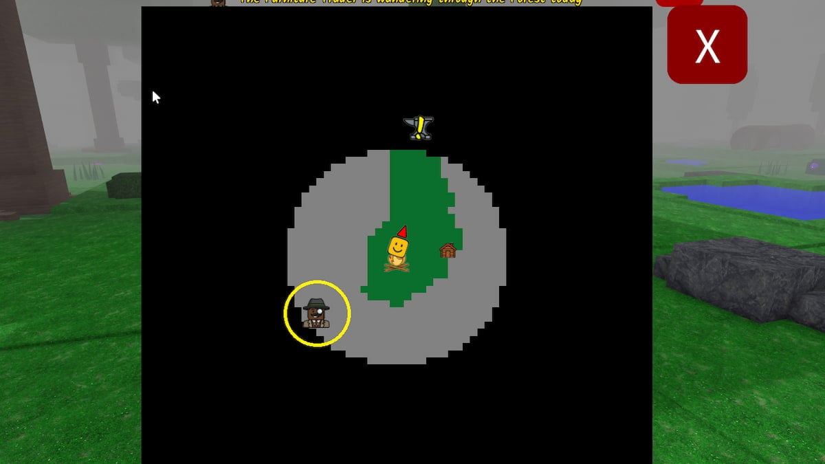 The Map in 99 Nights In the Forest
