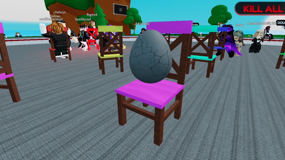 Darkness egg location in 100 Musical Chairs - Roblox The Hatch Event