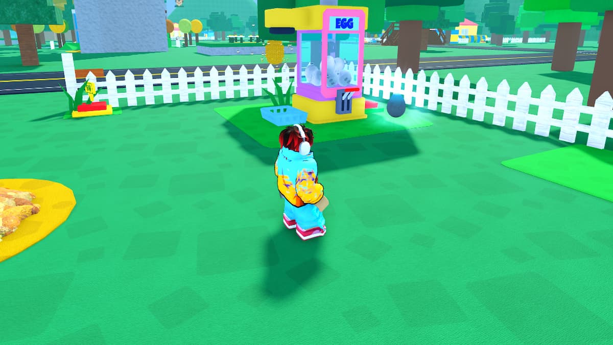 An Energy Egg near a Egg Machine