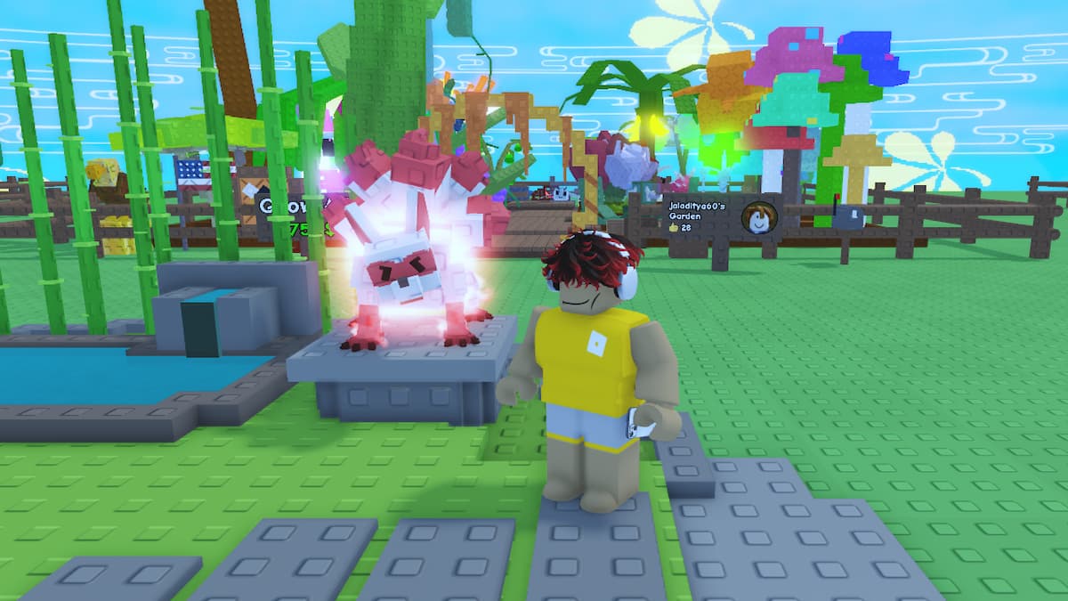 A player near Kitsune Pet