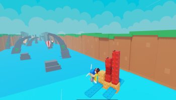 A plane flying in Build A Plane