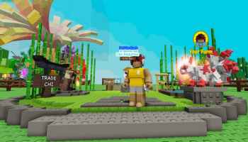 A player standing before the Zen Event Area