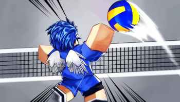 A player using the Kazana Style in Volleyball Legends
