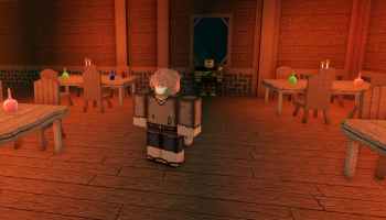 A player standing in a room in RogueBlox