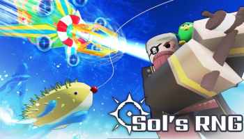 A player catching a fish in Sol's RNG