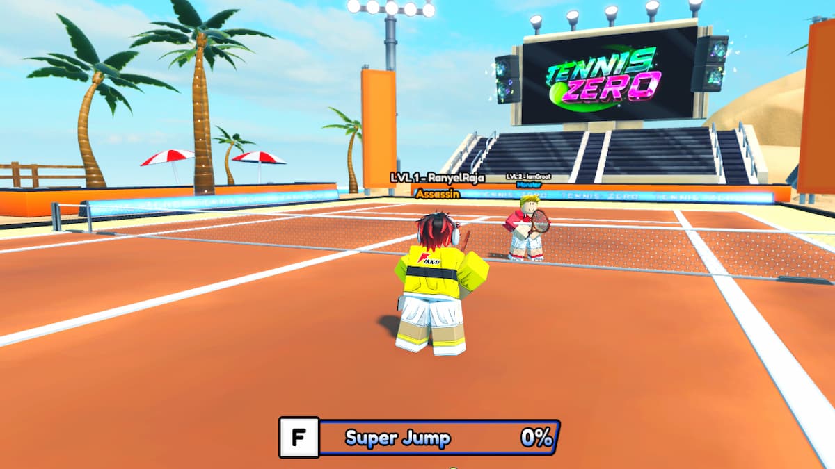 A player in Tennis Zero