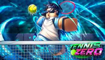 A player hitting a ball using raquets