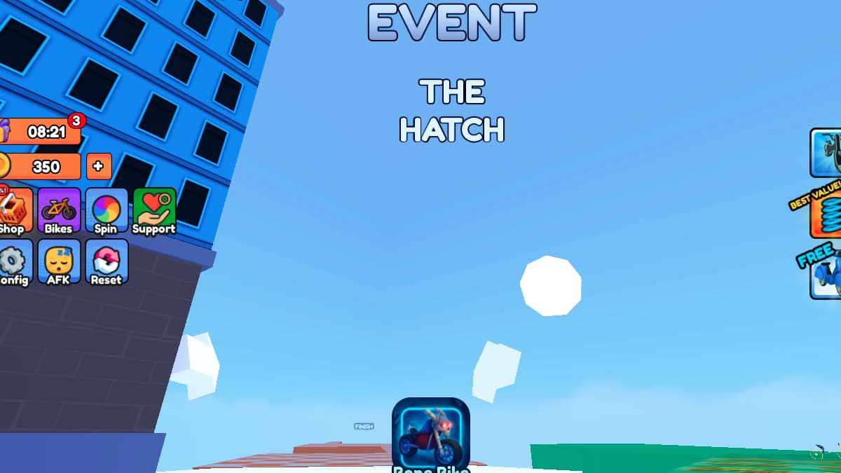 Get Water egg in Bike of Hell - Roblox The Hatch Event