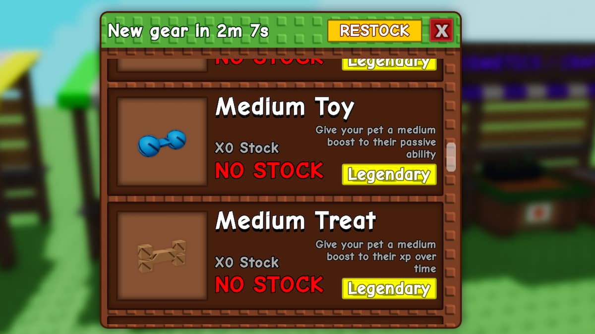 The Gear Shop in Grow A Garden