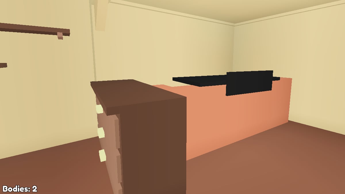 Hide the Body in the hall area of the Yard Map