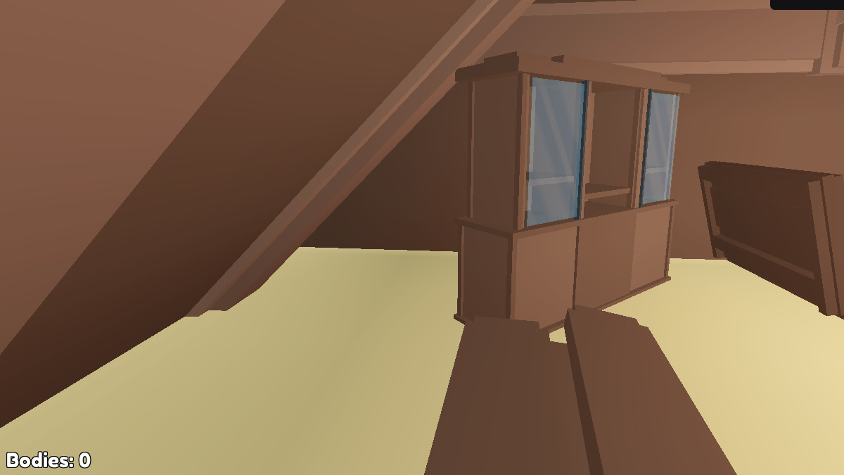 Hide bodies in Big Attic map - Hide the Body on Roblox