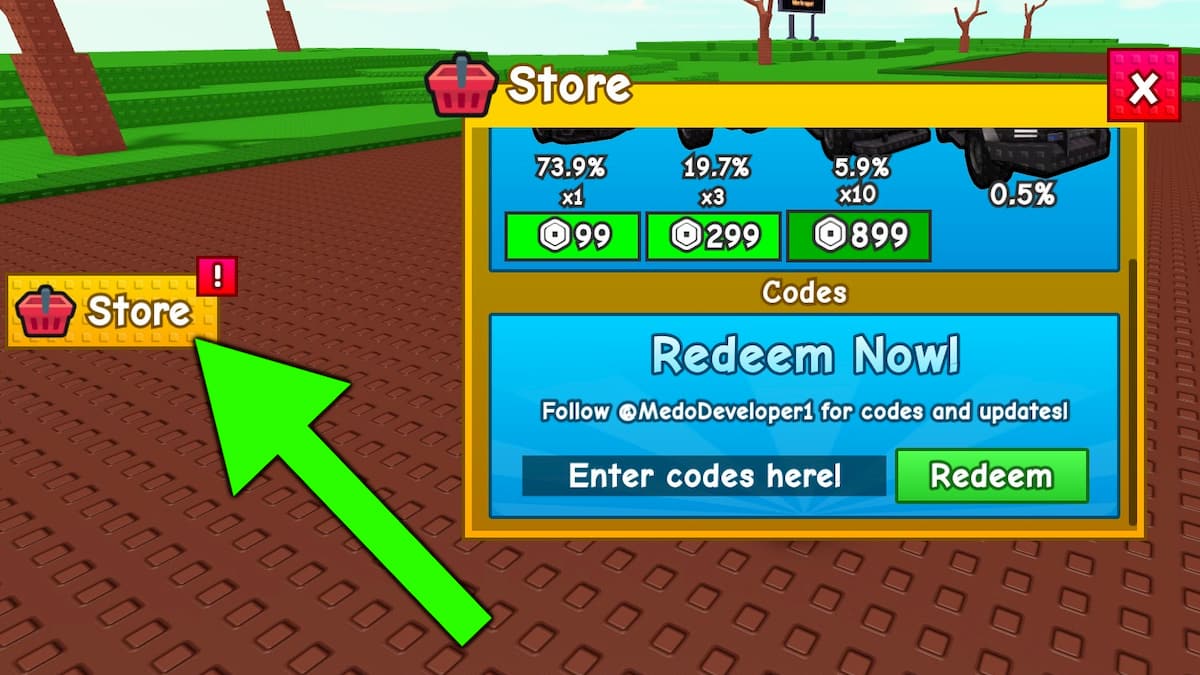 How to redeem Grow a Military codes.