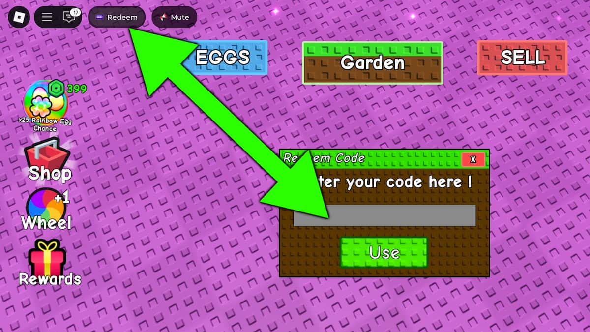 How to redeem Grow an Egg codes.