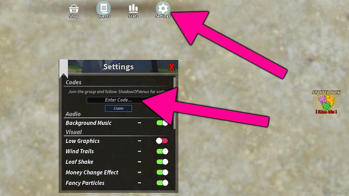 How to redeem Prospecting codes.