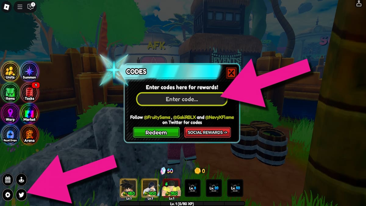 How to redeem All Star Tower Defense X codes