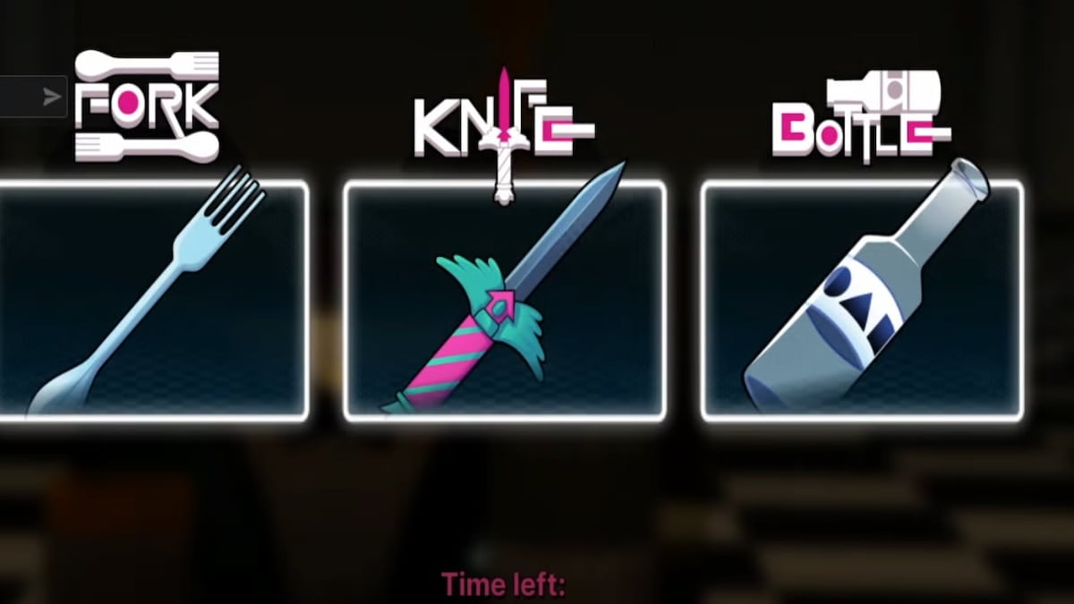 The Weapon Selection menu in Ink Game