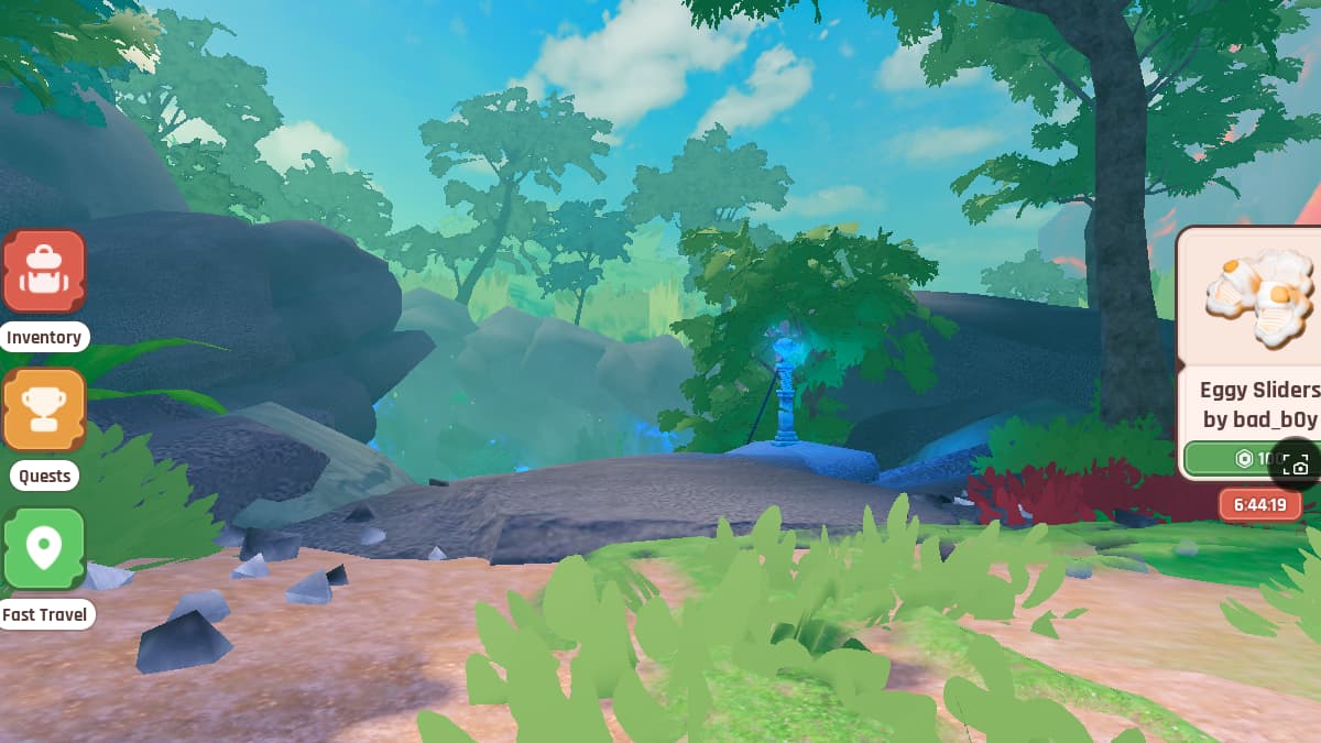 Location of Temporal Flux Core in Energy Biome - Roblox The Hatch Event