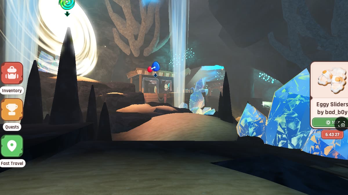 Location of Temporal Flux Core in Time Biome - Roblox The Hatch Event