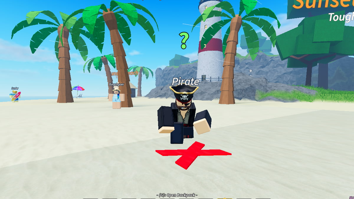Pirate Quest NPC in Prospecting