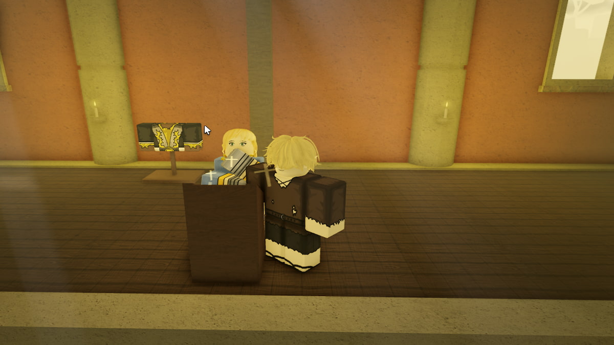 The Angela NPC in RogueBlox