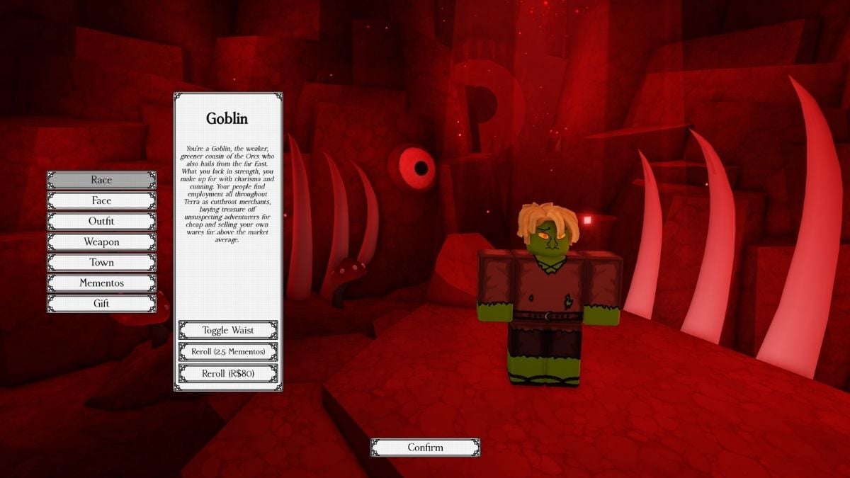 Race Reroll in RogueBlox