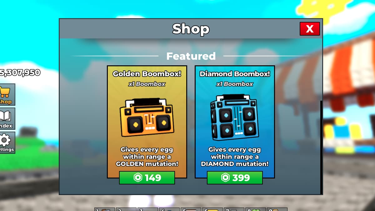 Boomboxes Mutation in My Singing Brainrot