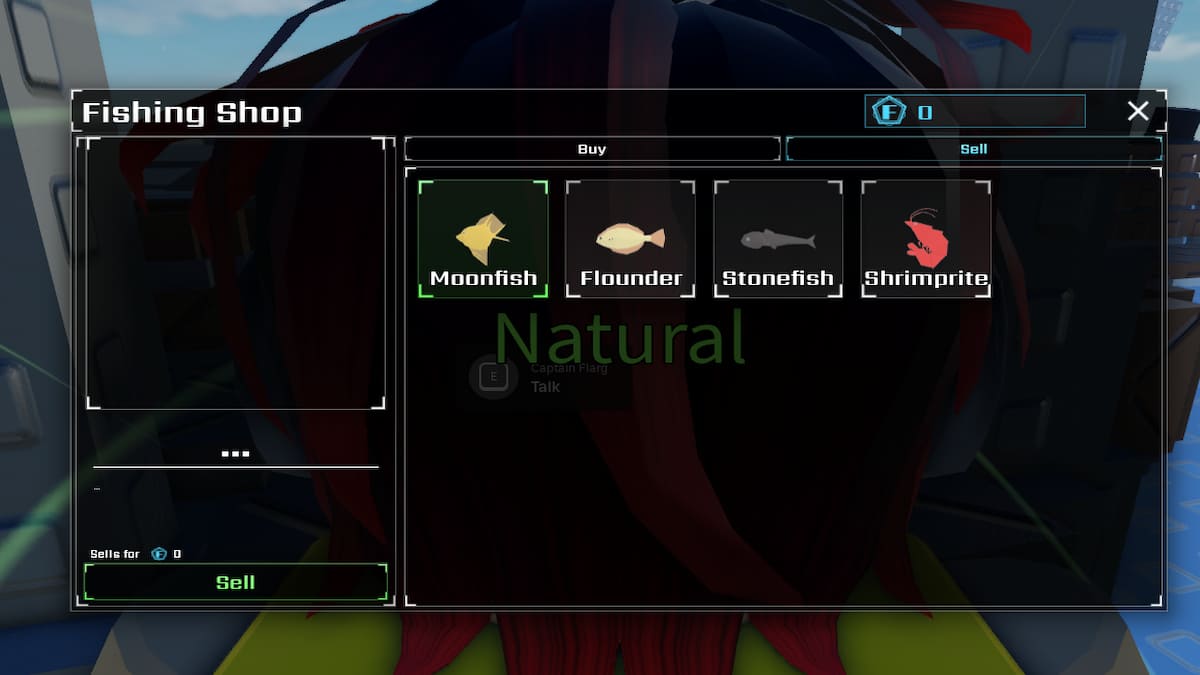 The List of Fish in Inventory