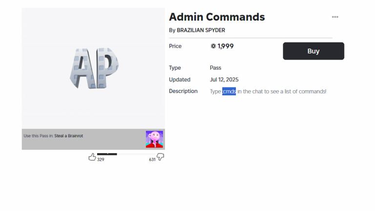 All Admin Console Commands in Steal A Brainrot - Roblox | Pro Game Guides
