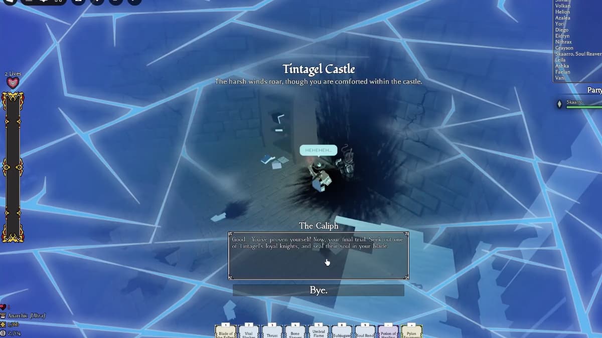 Fallen Knight Ultra Class trainer location in Rogueblox