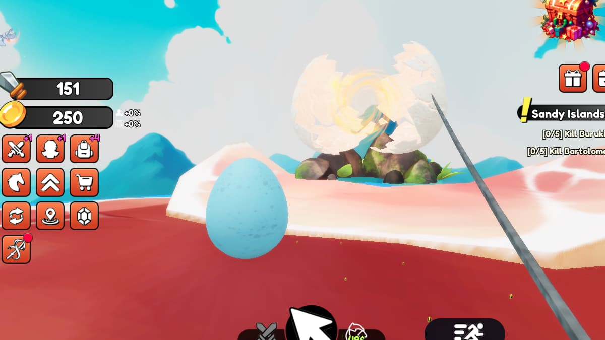 Water egg location in +1 Unlimited World - Roblox The Hatch Event