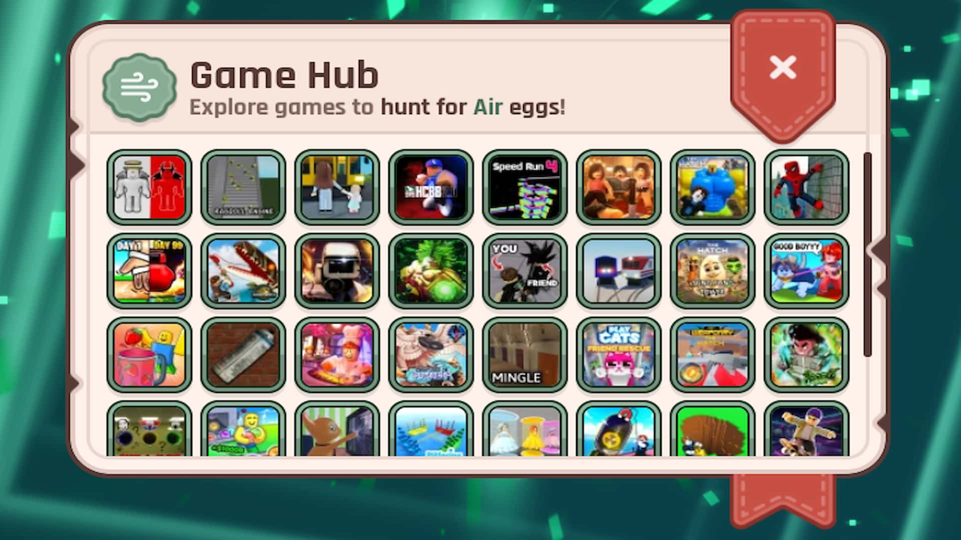 All air biome egg experiences in Roblox The Hatch event