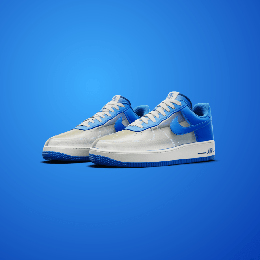 Nike Air Force 1 ‘Clear/Harbor Blue’ shoes