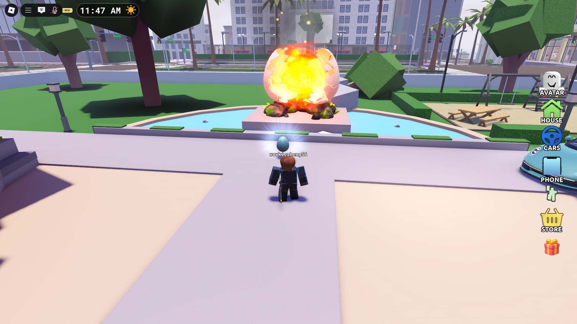 How to get the ice biome egg in the Boxywood RP experience in the Roblox The Hatch event.