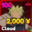 Cloud unit from the Anime Rangers X Roblox experience
