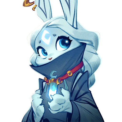 Supervive Elluna blue rabbit portrait