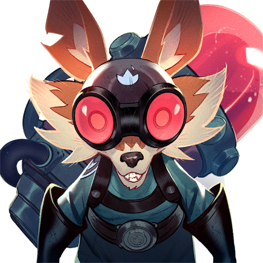 Supervive felix raccoon with googles and rocket launcher
