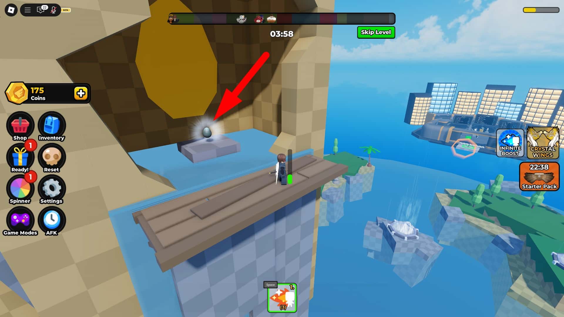How to get the ice biome egg in the Glide to Hell Obby experience in the Roblox The Hatch event.