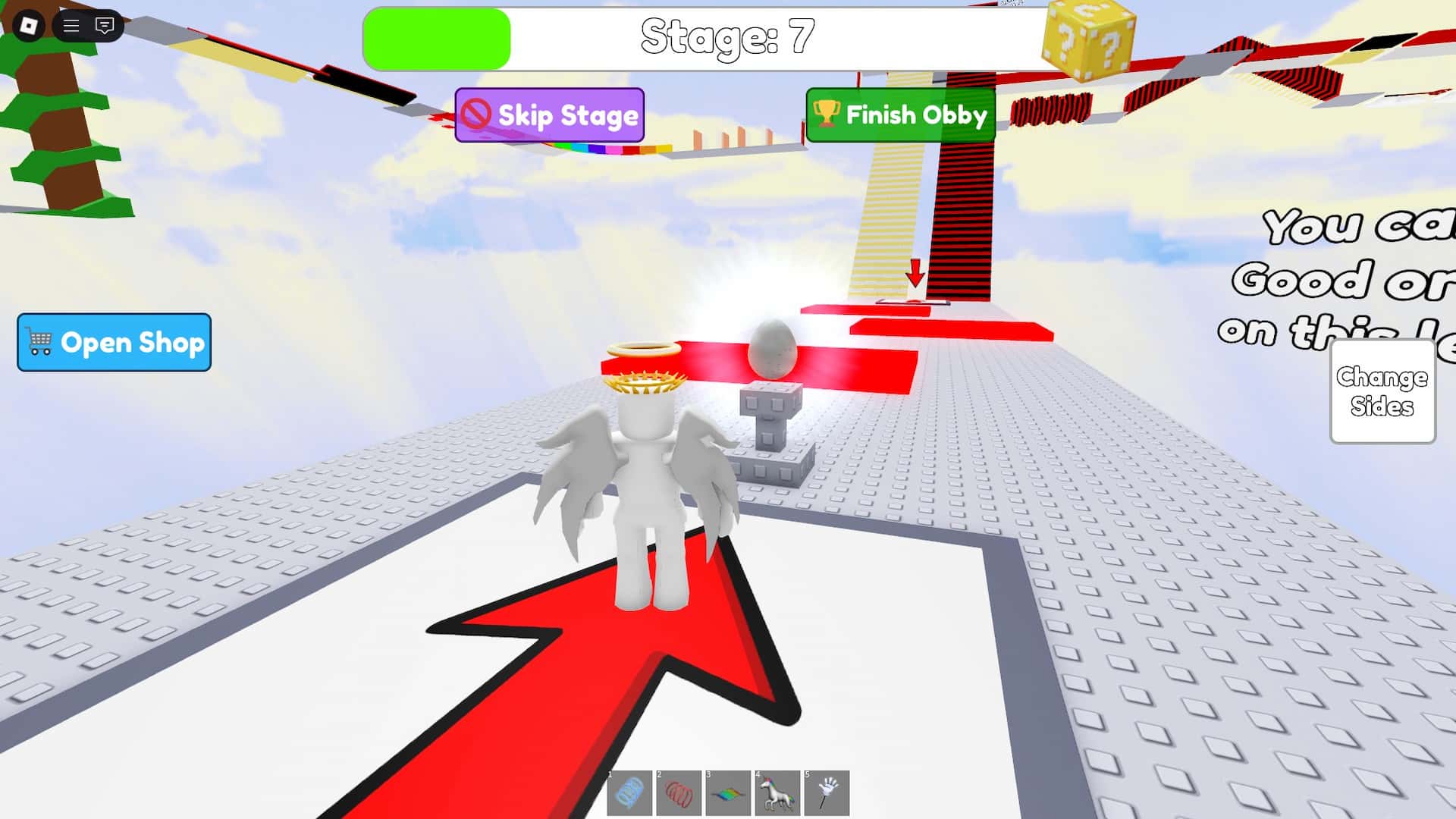 How to get the air biome egg in the Good or Bad Obby experience in the Roblox The Hatch event.
