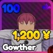 Gowther unit from the Anime Rangers X Roblox experience