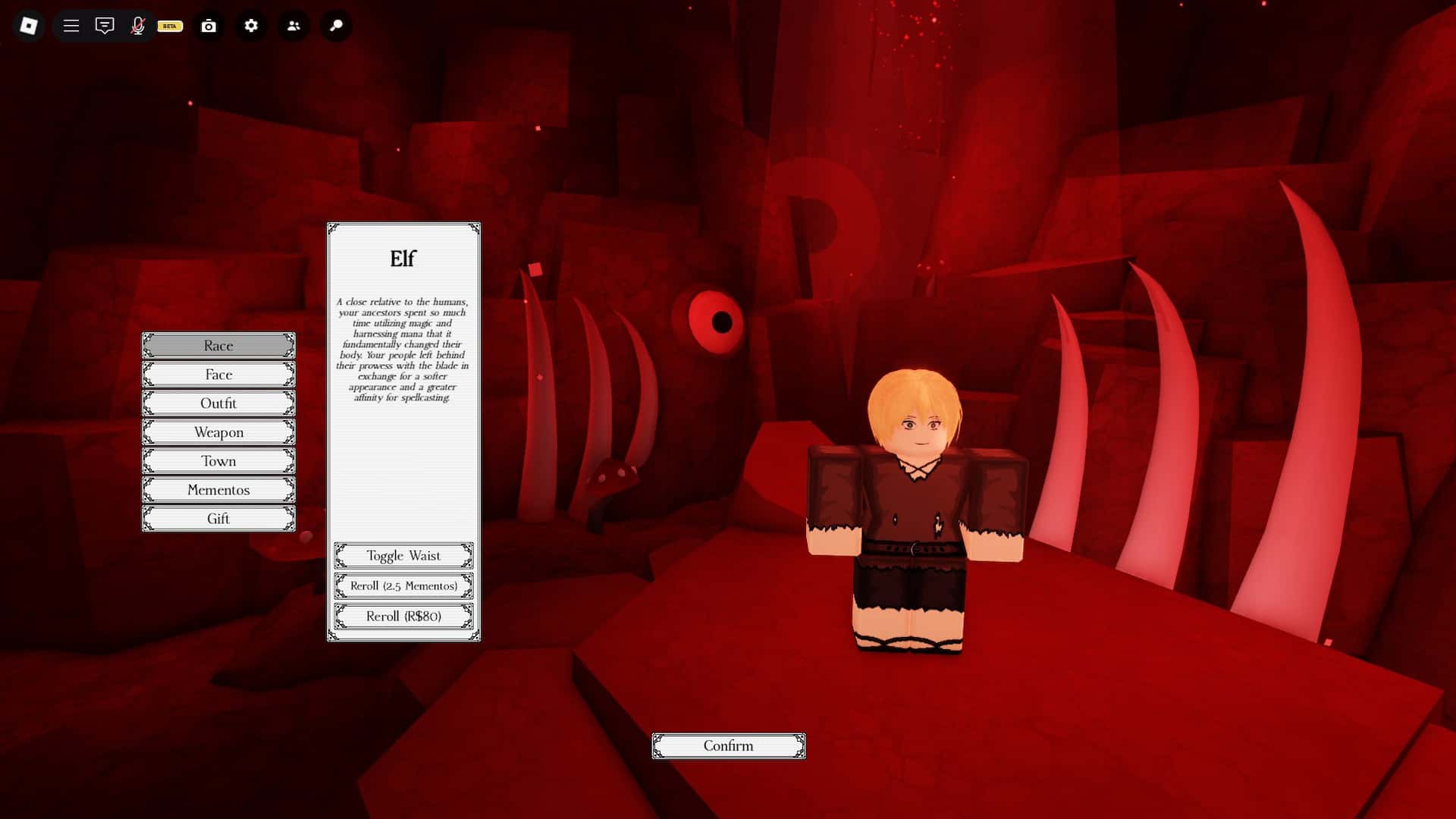 How to change race in Rogueblox Roblox experience
