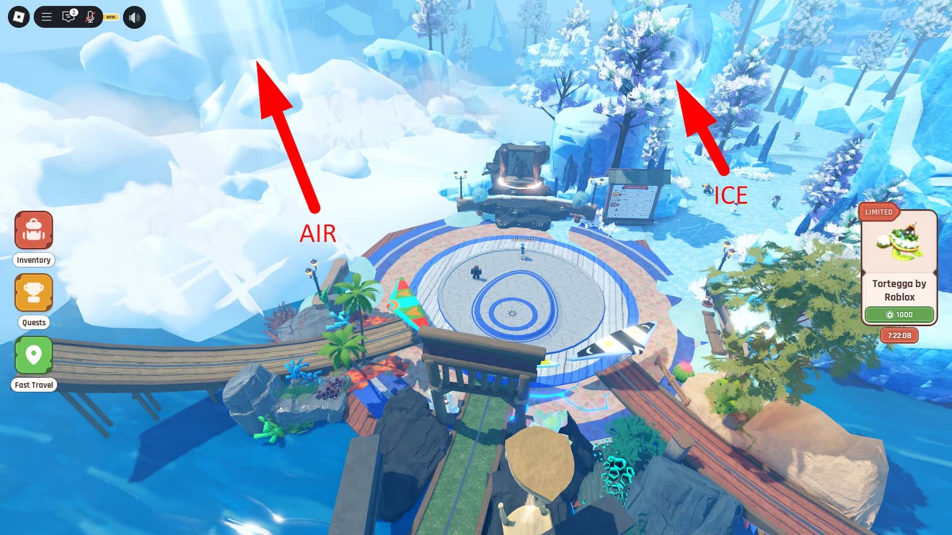 Where to find the Air Biome portal in The Hatch Roblox event