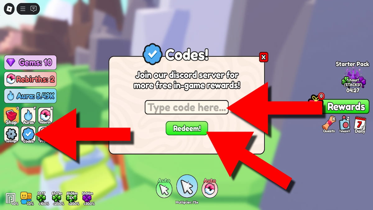 How to redeem Aura Farm Simulator codes