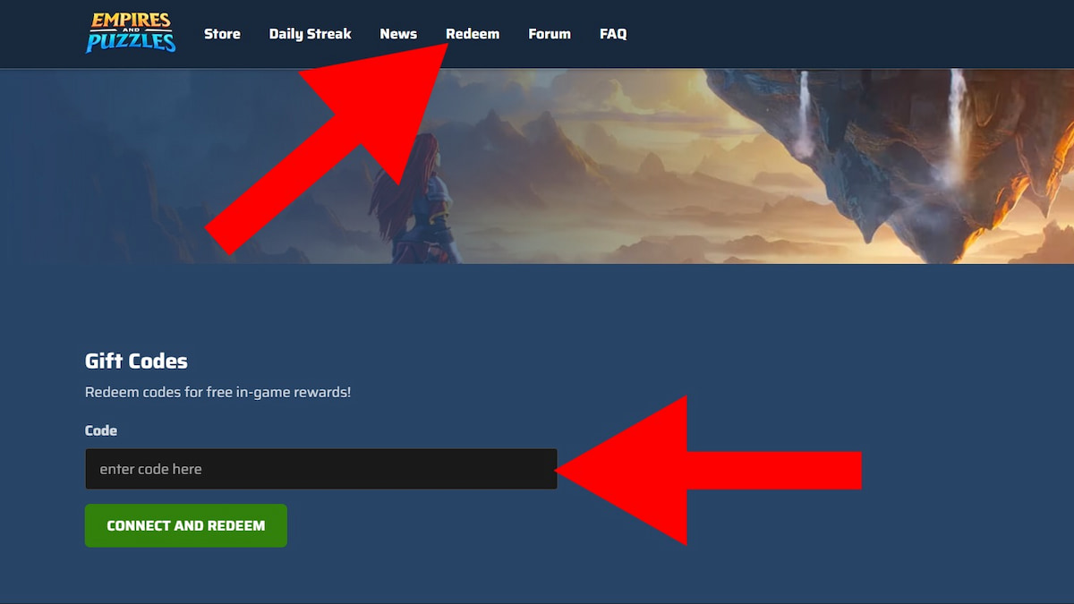 How to redeem Empires and Puzzles codes